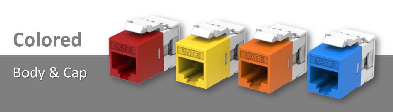 Custom Colorful Keystone Jack For High-Density Panel